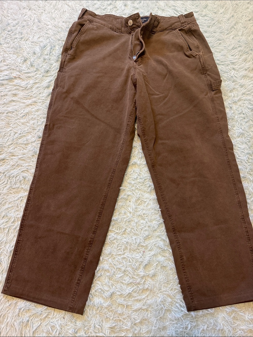 Abercrombie & Fitch Men's brown 
Cargo Pants 33x30 professionally Hemmed